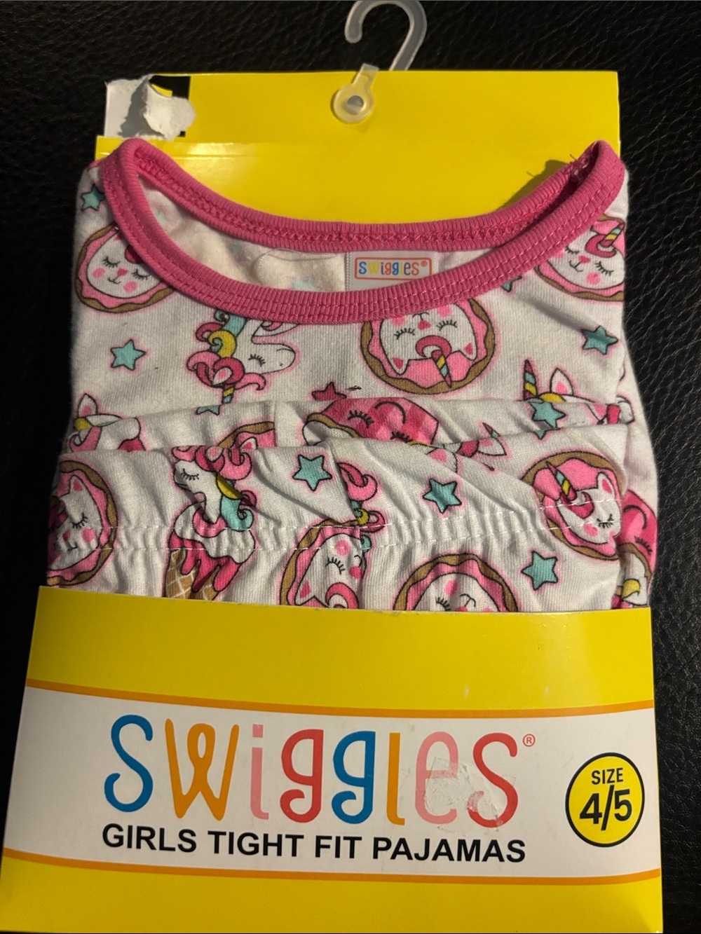 Swiggles White and Pink Unicorn Donut Pajama Set
